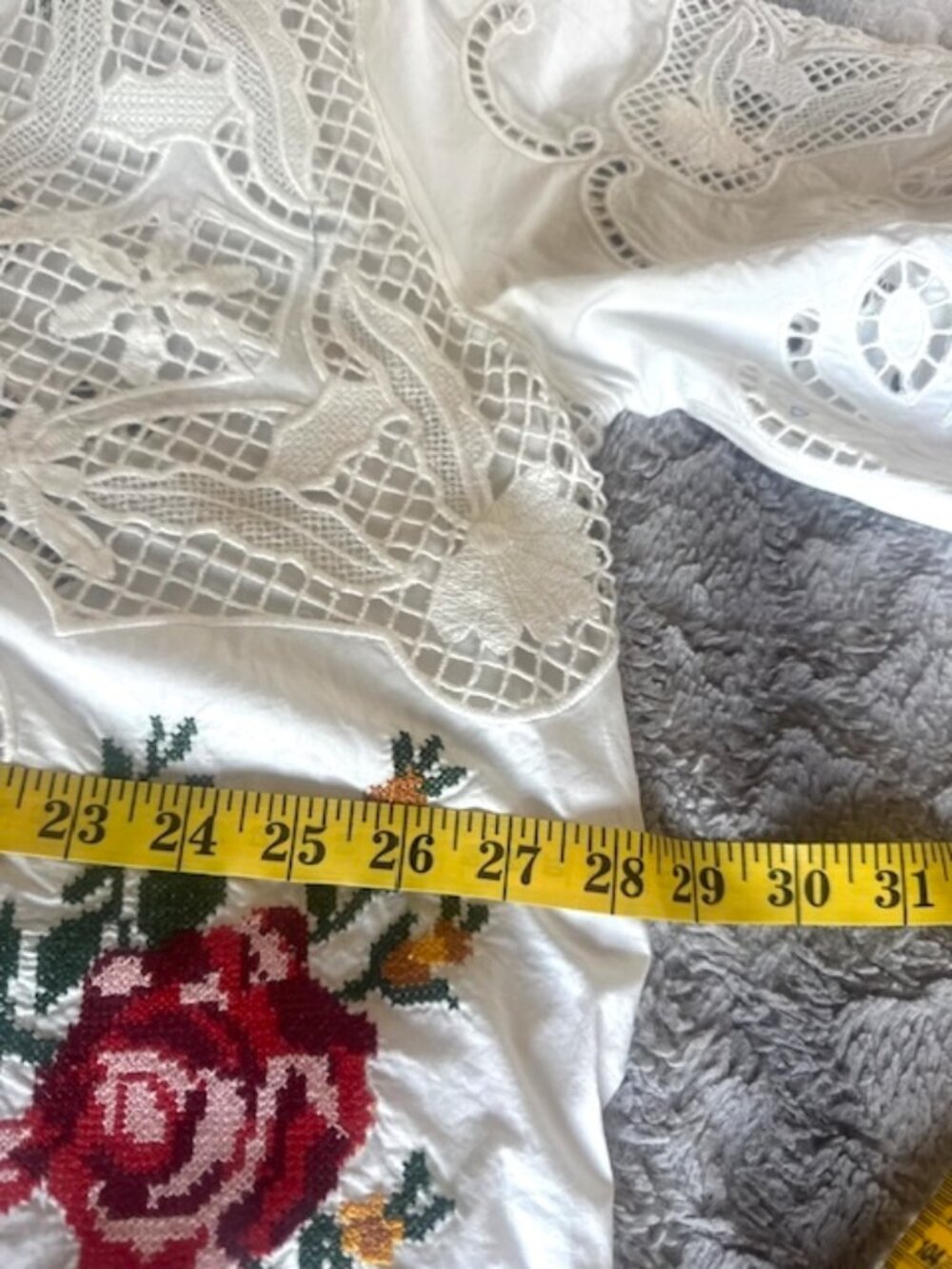 FARM Rio Off White Flowers Embroidery Richelieu Shirt - Picture 11 of 16